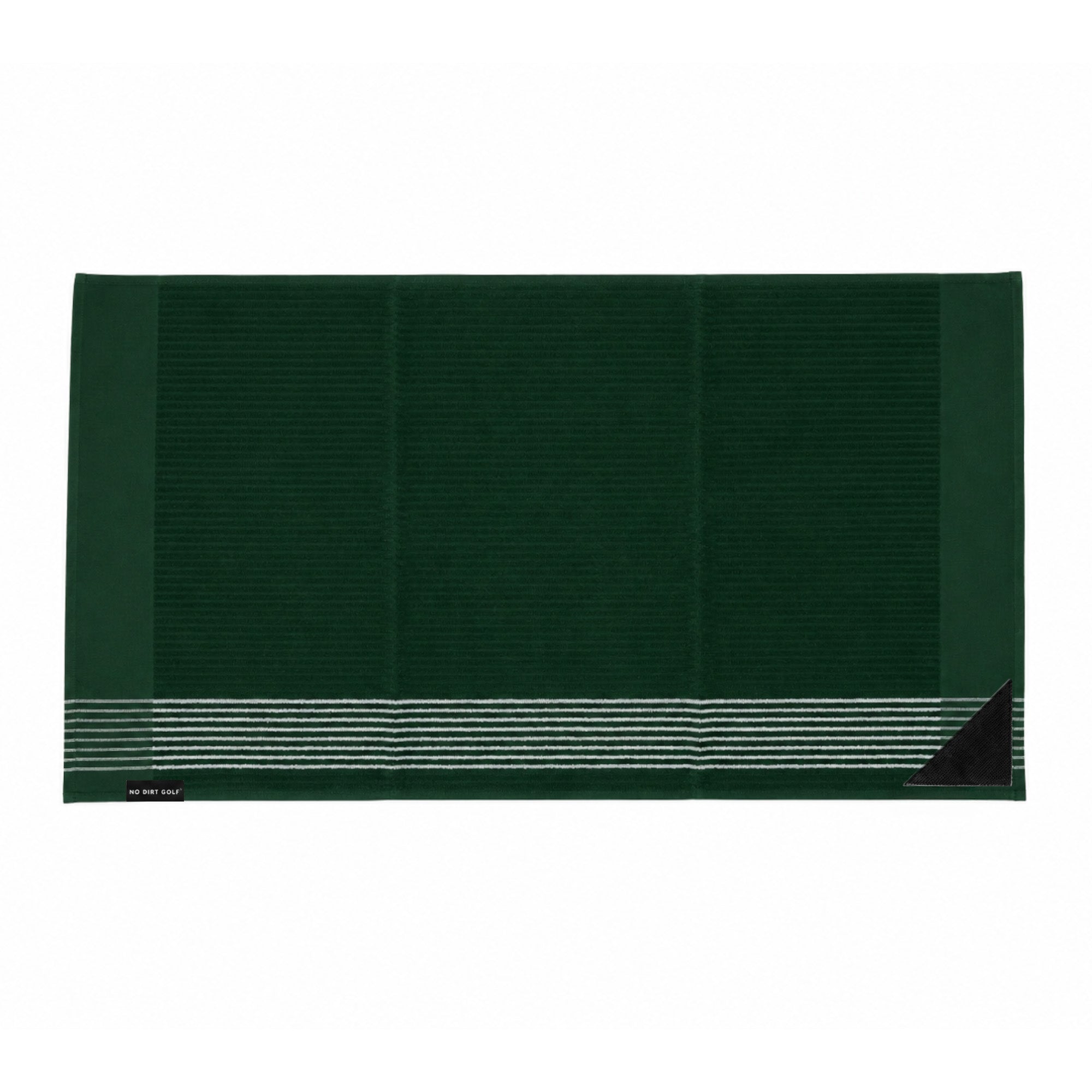 The Ultimate Caddy Towel - Green + Light Blue Stripe – NO DIRT GOLF