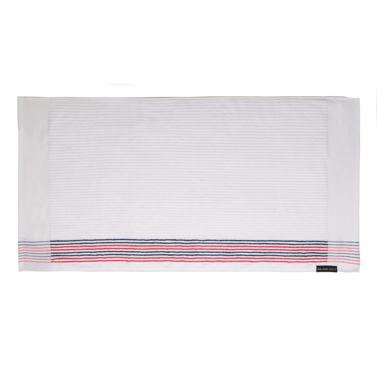 The Ultimate Caddy Towel - White + Red/Blue Stripe