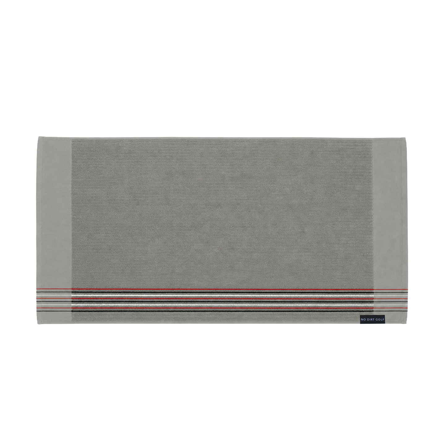 The Ultimate Caddy Towel - Grey + Navy Red White Stripes