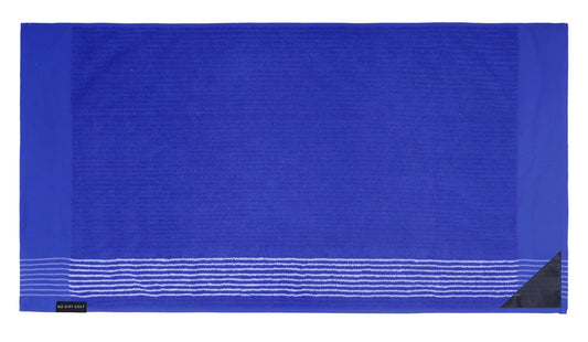 The Ultimate Caddy Towel - Royal Blue + White Stripe