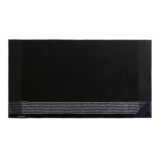 The Ultimate Caddy Towel - Black + White Stripe