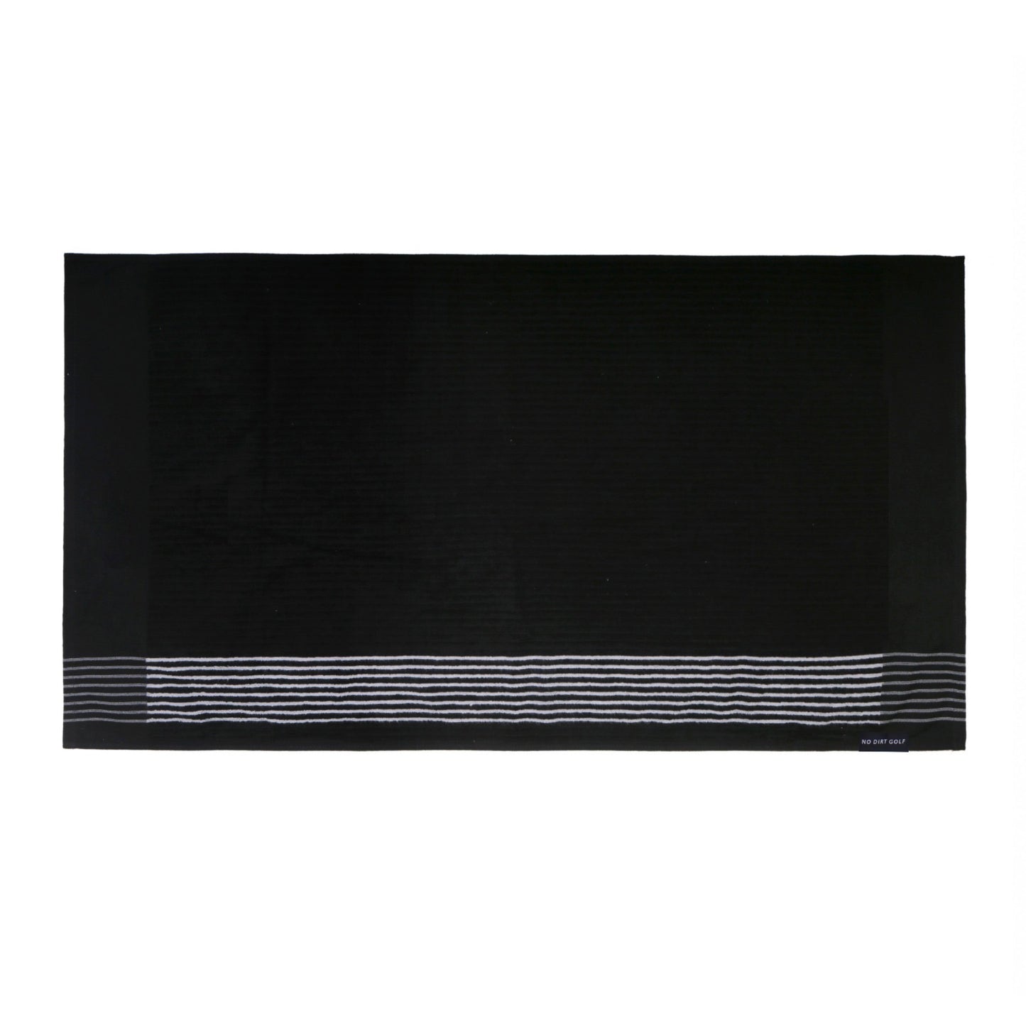 The Ultimate Caddy Towel - Black + White Stripe