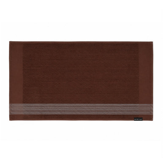 The Ultimate Caddy Towel - Chocolate + Silver Stripes