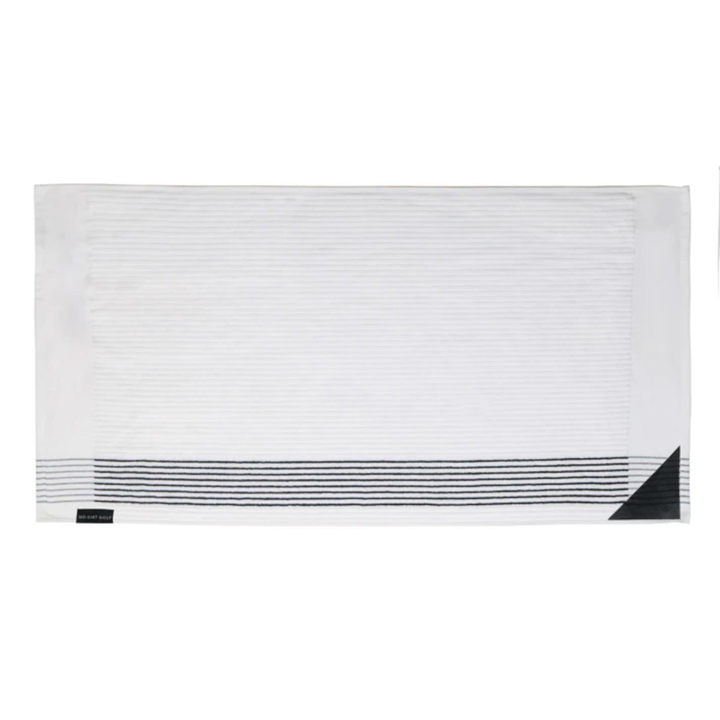 The Ultimate Caddy Towel - White + Black Stripe