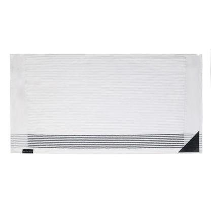 The Ultimate Caddy Towel - White + Black Stripe