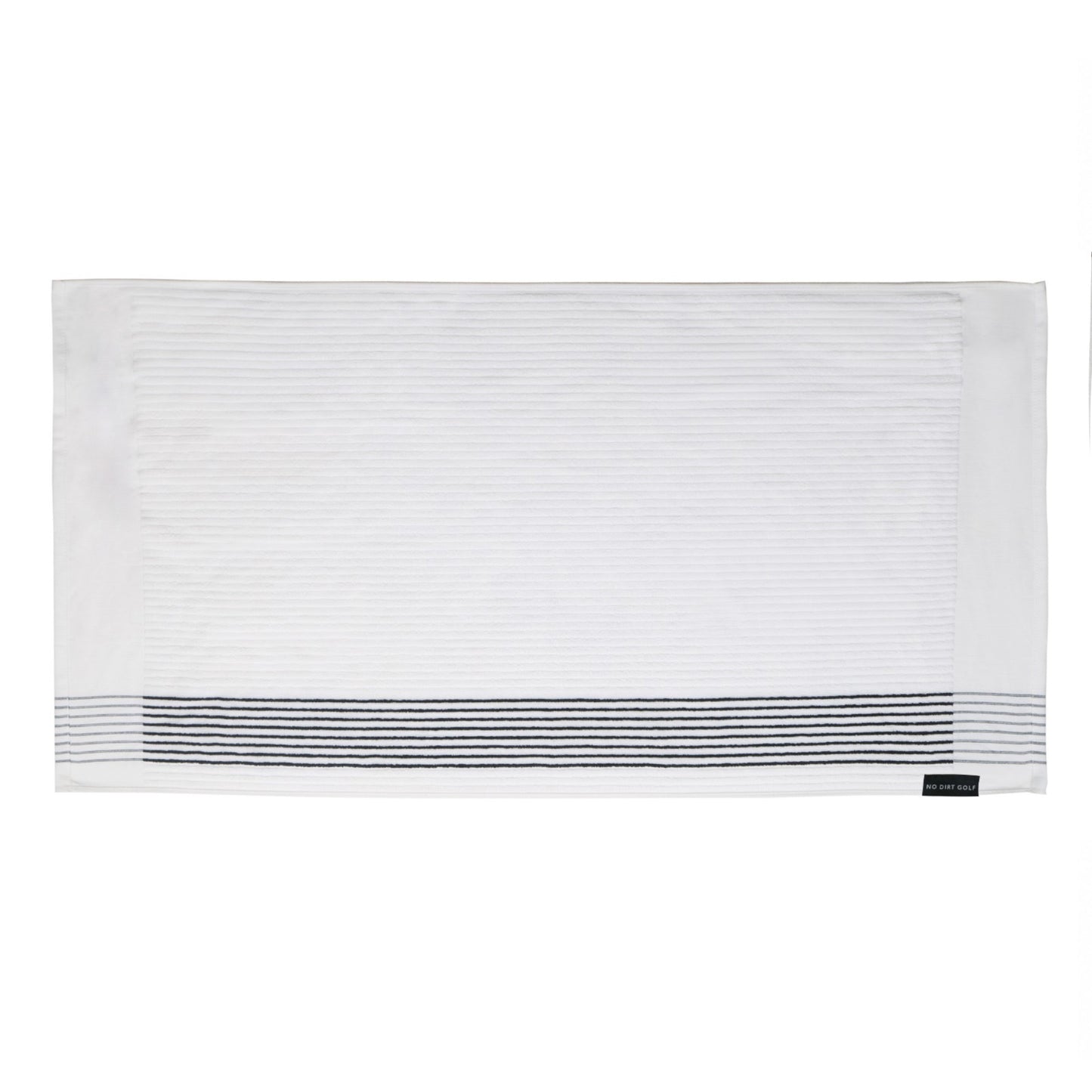The Ultimate Caddy Towel - White + Black Stripe
