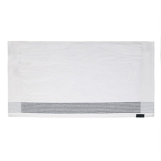 The Ultimate Caddy Towel - White + Black Stripe