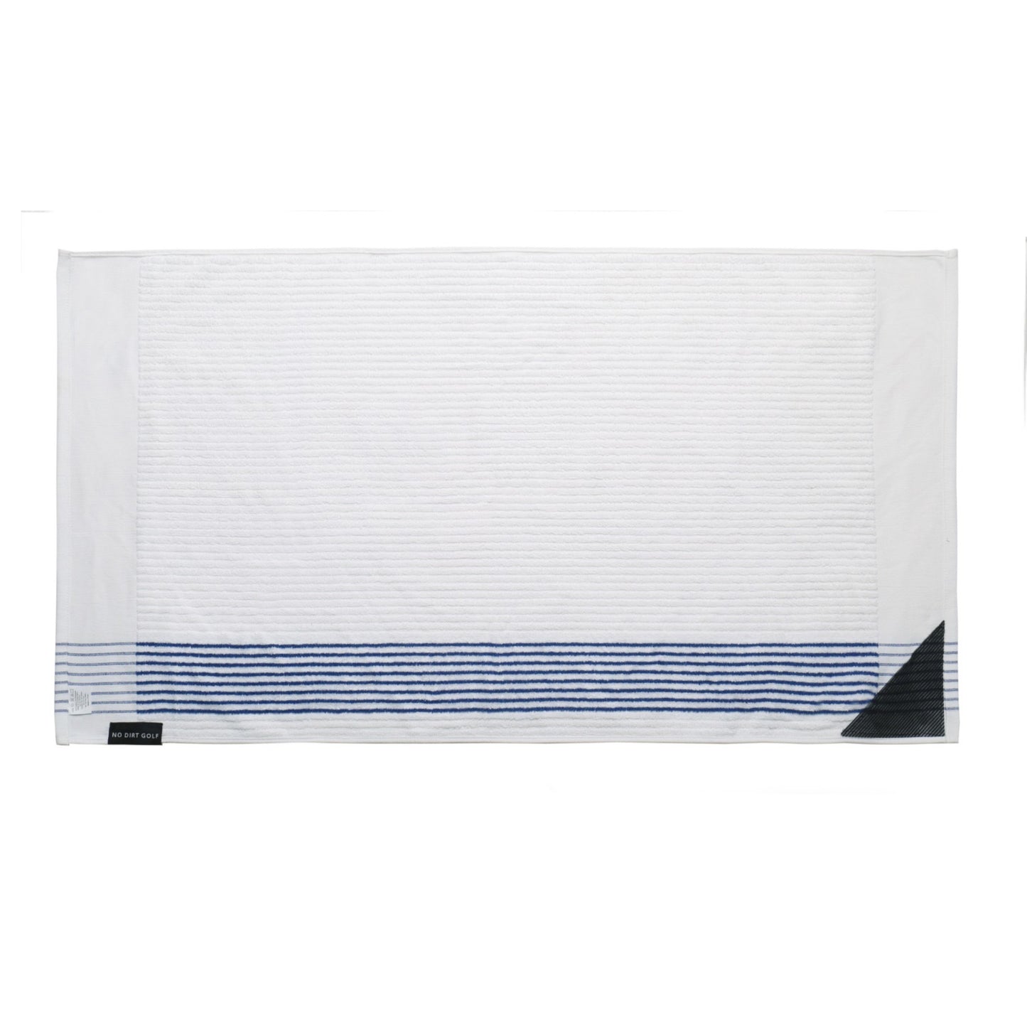 The Ultimate Caddy Towel - White + Blue Stripe