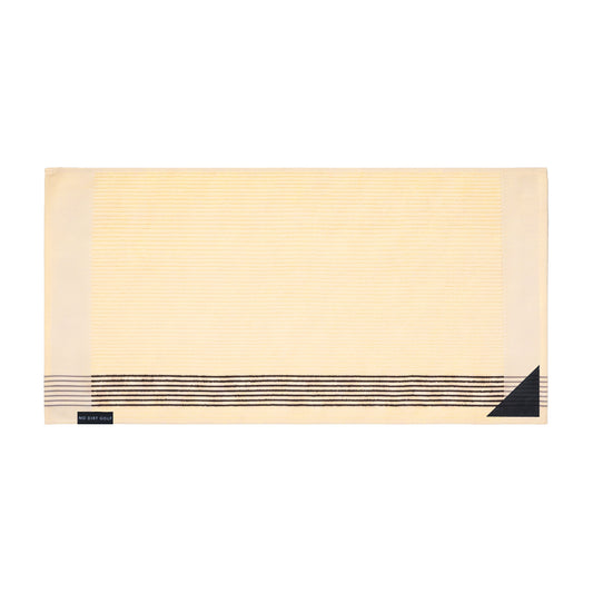 The Ultimate Caddy Towel - Cream + Chocolate Stripes