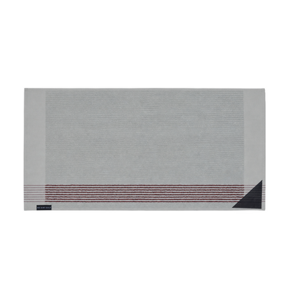 The Ultimate Caddy Towel - Light Grey + Burgundy Stripes