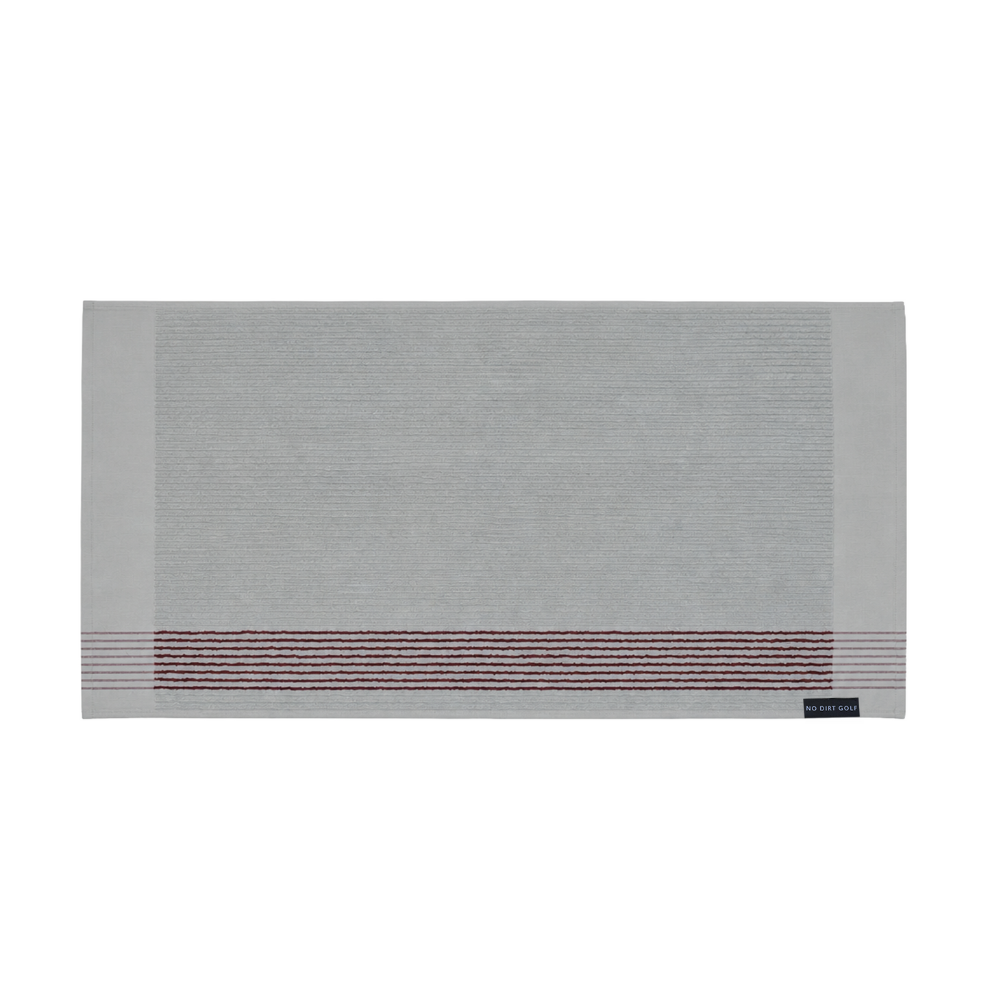 The Ultimate Caddy Towel - Light Grey + Burgundy Stripes