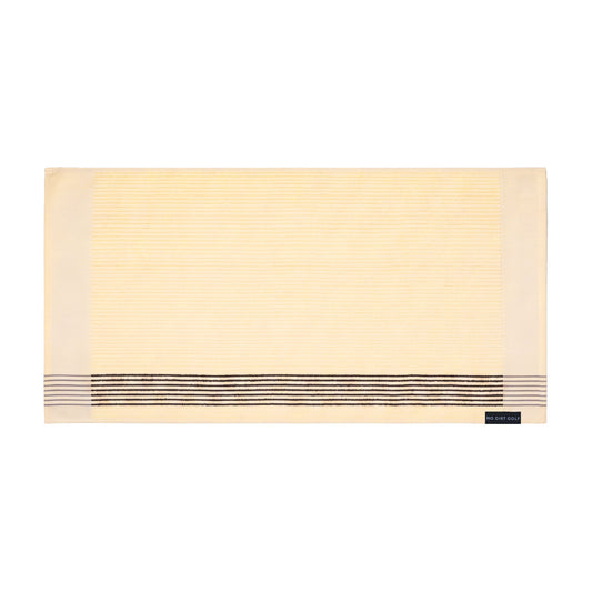 The Ultimate Caddy Towel - Cream + Chocolate Stripes