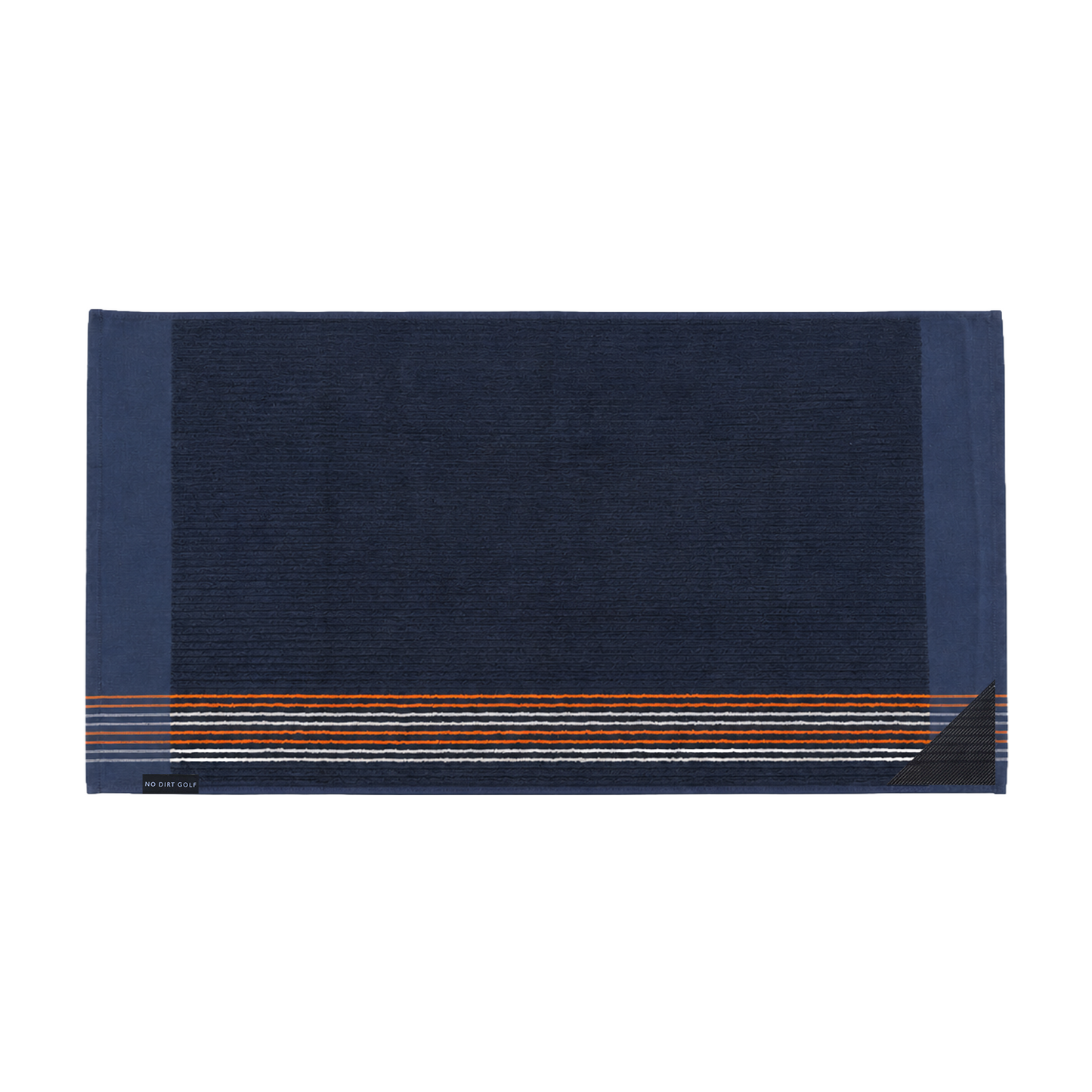 The Ultimate Caddy Towel - Navy + Orange White Stripes